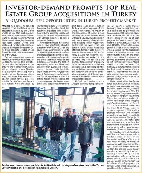 Clipping from Kuwait Times, 10 January 2017