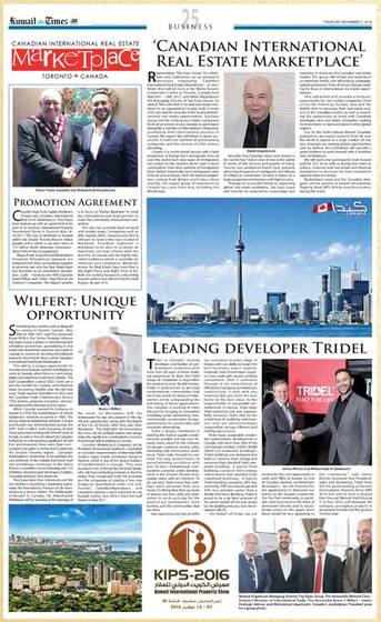 Clipping from Kuwait Times, 3 November 2016