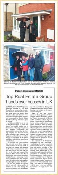 Clipping from Arab Times, 1 July 2013