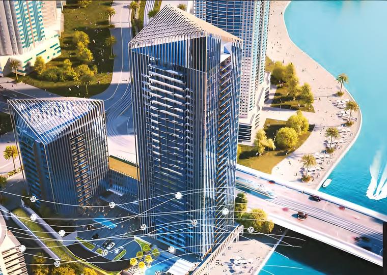 Sparkle Towers, Dubai Marina, developer rendering